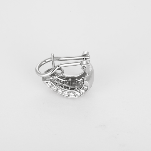 Boucles d'oreilles Élégantes boucles d'oreilles en or blanc et diamants : 1 carat 58 Facettes DV31450-47