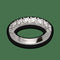 Bague 48 De Beers - Demi-alliance en platine avec 8 diamants 0,62 ct, taille 48 58 Facettes FB08399