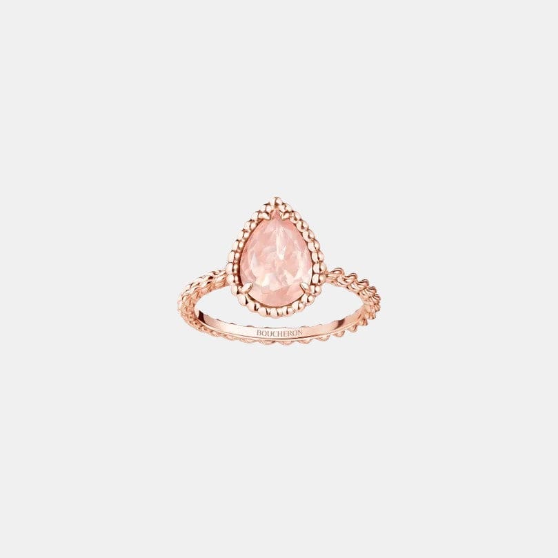 Bague Serpent Bohème Or rose Quartz S Motif 1.35ct