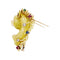 Broche Broche "protomée de cheval", or jaune, diamants, rubis, saphir et émeraude. 58 Facettes 35110