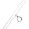 Collier Collier - Pendentif goutte en or blanc 750 et diamant taille brillant 58 Facettes 35216
