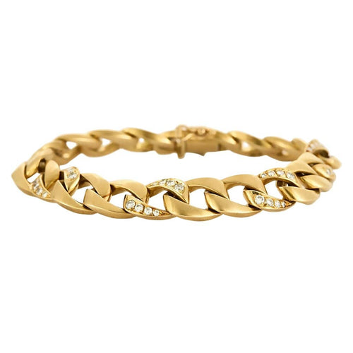 Cartier x Georges Lenfant - Bracelet Bergame en or jaune et diamants