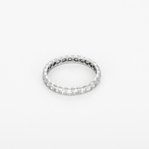 Bague 50 Alliance américaine en platine, diamants : 1,35 carat 58 Facettes DV0176-7