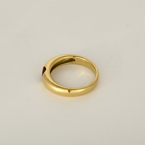 Bague 54 Bague jonc en or jaune et rubis : 0,45 carat 58 Facettes DV32960-2
