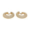 Boucles d'oreilles Cartier - Boucles d’oreilles créoles en or jaune 750 et diamants 58 Facettes 29012