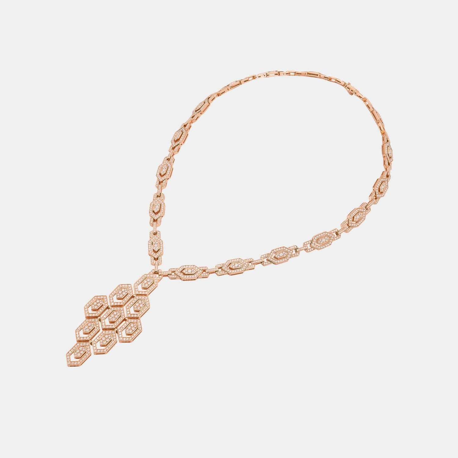 Collier Serpenti Or rose Diamant 8.31ct