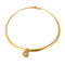 Collier Collier maille Omega en or jaune et diamants, perle et saphir 58 Facettes BO/220120 NSS