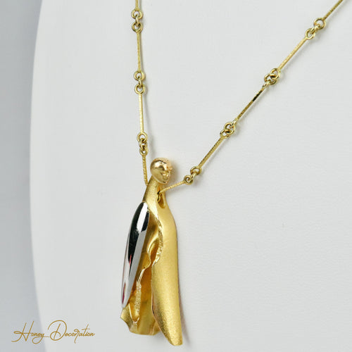Collier Lapponia Island King - Collier en or jaune et blanc 14 carats 58 Facettes 1507