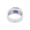 Bague 54 Cartier Tank - Bague en or blanc et calcédoine 58 Facettes 35172