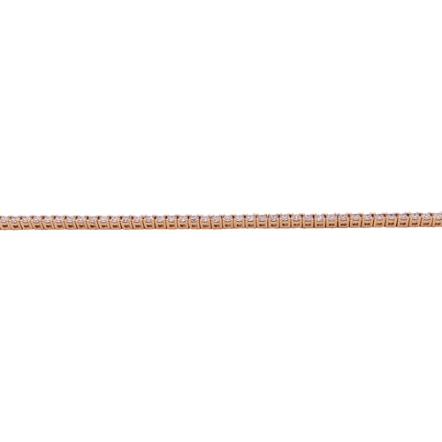 Bracelet Bracelet ligne tennis or rose, diamants. 58 Facettes 34344
