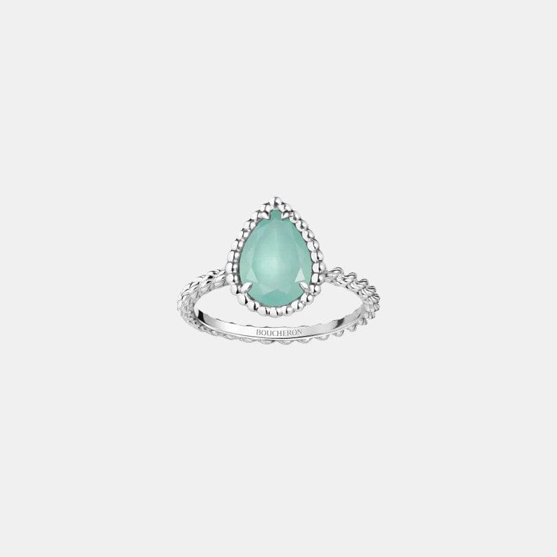 Bague Serpent Bohème S Motif Or blanc Aquaprase 1.16ct