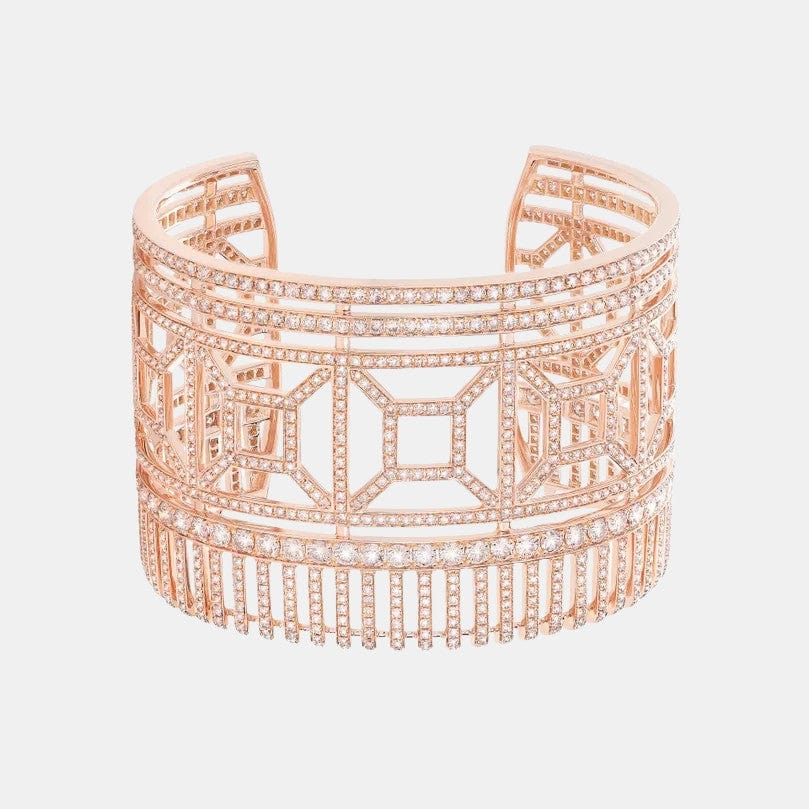 Bracelet Quatre Or rose Diamant 13.81ct