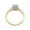 Bague 52 Solitaire - Bague en deux ors avec diamant taille brillant 1,03 ct 58 Facettes 31526