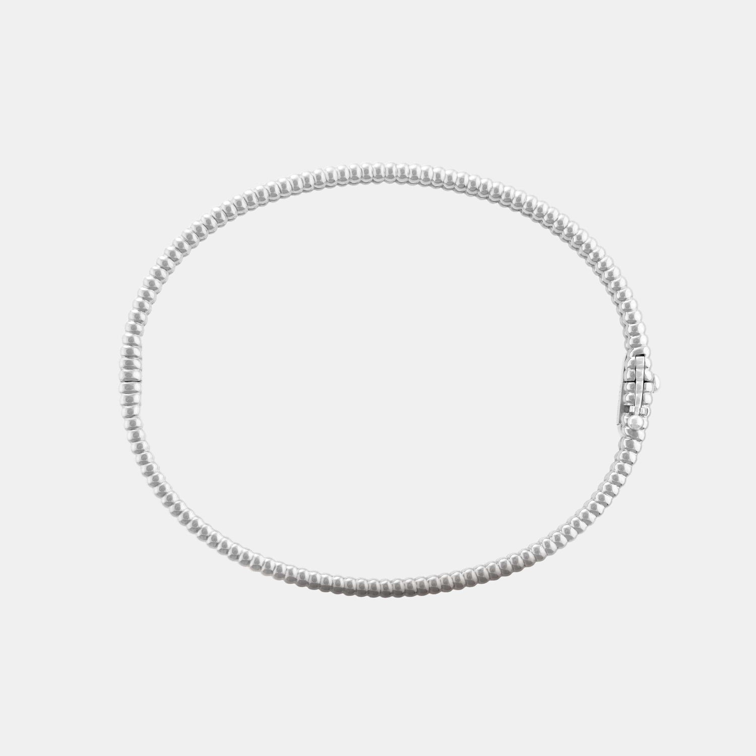 Bracelet Perlée Or blanc Diamant 2.16ct