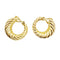 Boucles d'oreilles Boucles d'oreilles vintage godronnées en or jaune 58 Facettes 34015