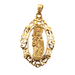 Virgin pendant pendant in yellow gold 58 Facettes E360472D