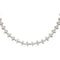 Collier Collier fleurettes en or blanc 750 et diamants 58 Facettes 31829