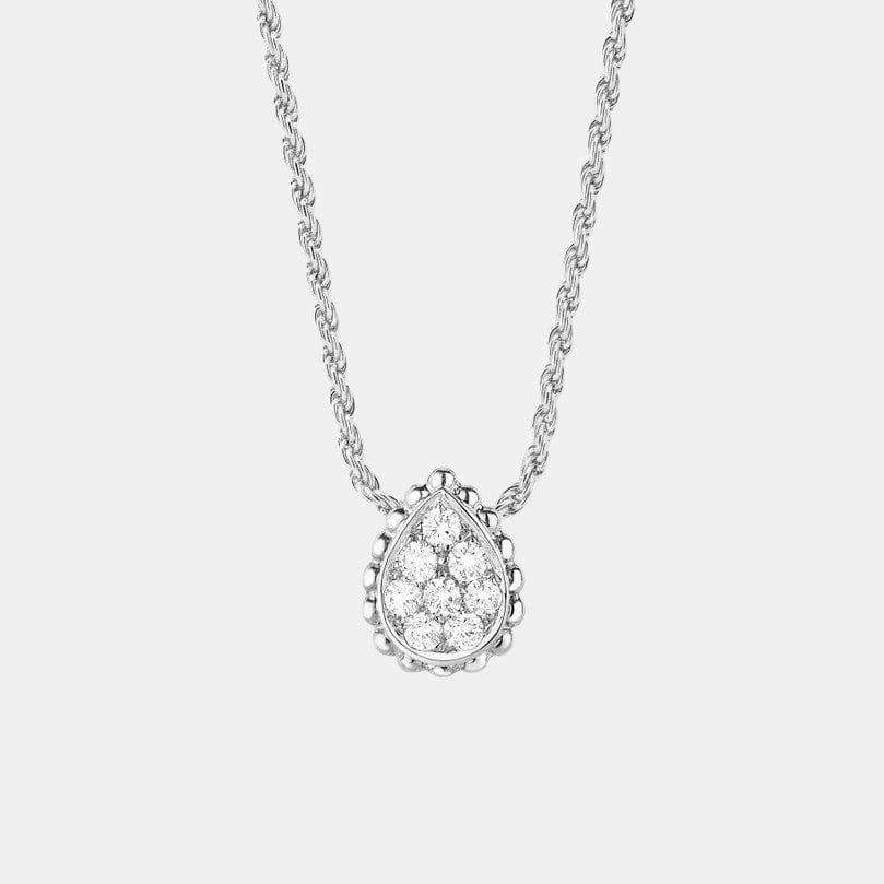 Pendentif Serpent Bohème Or blanc Diamant 0.13ct, motif XS