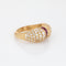 Bague Bague vintage dôme en or jaune 18 carats, diamants et rubis 58 Facettes G12263