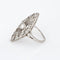 Bague 49 Bague ancienne édouardienne navette en platine 900 et diamants 58 Facettes G12365