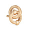 Bague Bague nœud infini vintage années 1970 en or jaune 14k, corail et rubis 58 Facettes G12466
