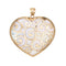 Pendentif Pendentif cœur en or jaune 14k et nacre 58 Facettes G12708