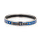 Bracelet Hermès - Bracelet jonc en émail motif ceinture bleu 58 Facettes
