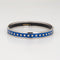 Bracelet Hermès - Bracelet jonc en émail motif ceinture bleu 58 Facettes