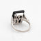 Bague 47 Bague cocktail - en platine 900 avec rubis, onyx et diamants 58 Facettes G13439