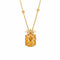 Collier Collier ananas en or jaune 18 carats et citrines 58 Facettes G13446