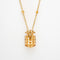 Collier Collier ananas en or jaune 18 carats et citrines 58 Facettes G13446