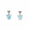 Boucles d'oreilles Boucles d’oreilles cœur aigue-marine et diamants en or blanc 18k 58 Facettes G13449