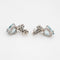 Boucles d'oreilles Boucles d’oreilles cœur aigue-marine et diamants en or blanc 18k 58 Facettes G13449