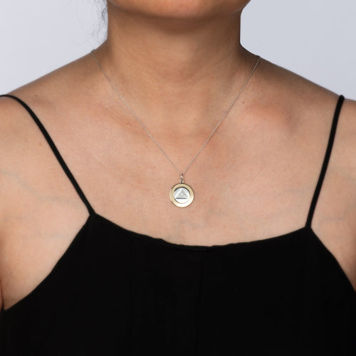 Collier Tiffany & Co - Collier corde en argent et or jaune 18k, initiales GM 58 Facettes G13537