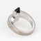 Bague 53 Cartier Menotte - Bague en or blanc 18k et onyx 58 Facettes G13580