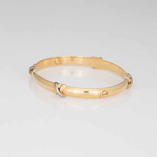 Bracelet Cartier Trinity - Bracelet jonc vintage en or jaune 18 carats 58 Facettes G13611