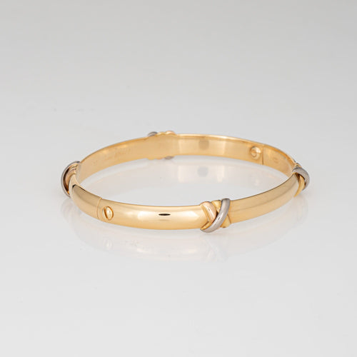 Bracelet Cartier Trinity - Bracelet jonc vintage en or jaune 18 carats 58 Facettes G13611