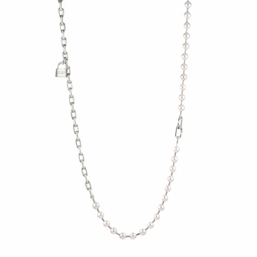 Collier Tiffany & Co HardWear - Collier Pearl Lock en argent sterling et perles 58 Facettes G13686