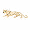 Pendentif Panthère - Broche pendentif vintage en or jaune 18 carats émeraude 58 Facettes G13689