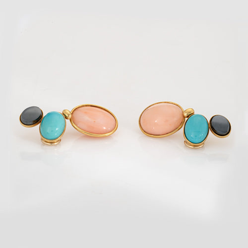 Boucles d'oreilles Tiffany & Co Paloma Picasso - Boucles d’oreilles en or jaune 18 ct et pierres 58 Facettes G13710