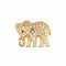 Broche Cartier - Broche éléphant vintage en or jaune 18k, diamants et rubis 58 Facettes G13738