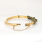 Bracelet Victorien - Bracelet jonc serpent double en or jaune 14 carats émaillé 58 Facettes G13855