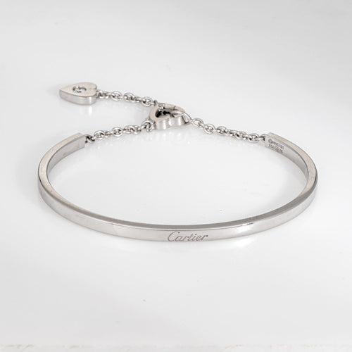 Bracelet Cartier Mon Amour - Bracelet jonc en or blanc 18k et diamant 58 Facettes G13890