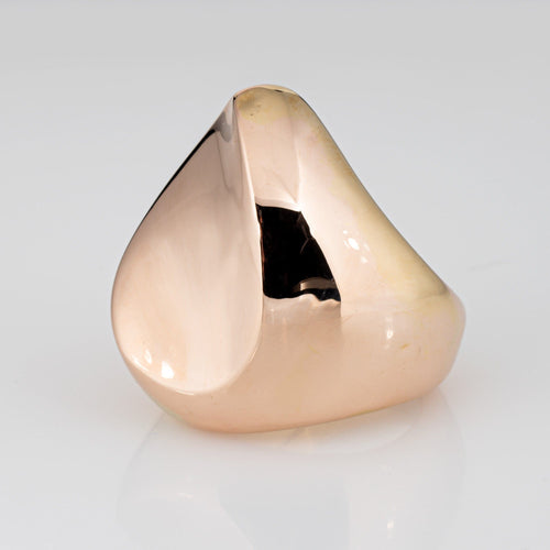 Bague 54 Bague sculpturale cocktail en or rose 14 carats 58 Facettes G13907