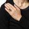 Bague 49 Bague en platine 900 avec tourmaline bicolore et diamants 58 Facettes G13922