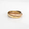 Bague 49 Cartier Trinity - Bague vintage en or jaune, blanc et rose 18k 58 Facettes G13959
