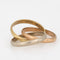 Bague 49 Cartier Trinity - Bague vintage en or jaune, blanc et rose 18k 58 Facettes G13959