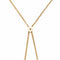 Collier Collier vintage lariat à cœur coulissant en or jaune 18 ct et 14 ct 58 Facettes G13977
