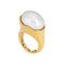 Bague 54 Tiffany & Co Elsa Peretti - Bague vintage perle en or jaune 18 carats 58 Facettes G13980