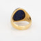 Bague 52 Cartier - Bague chevalière vintage en or jaune 18k et lapis-lazuli 58 Facettes G13985